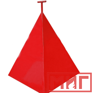 Фото 50 - Пожарная пирамида для пожарного гидранта 500x500x600 (Трехгранная).