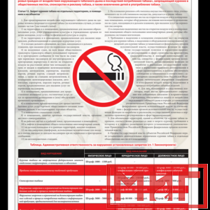 Фото 52 - Курение запрещено, плакат.